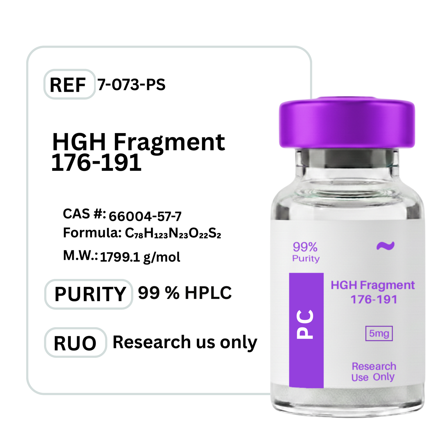 HGH Fragment 176-191 - Premium Research Peptide